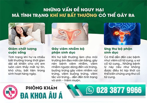 HUYẾT TRẮNG VÓN CỤC CÓ NGUY HIỂM GÌ KHÔNG?